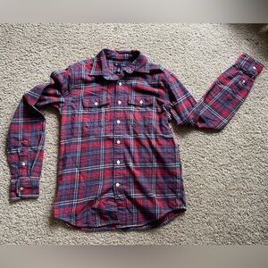 GAP long sleeve flannel boys size XS